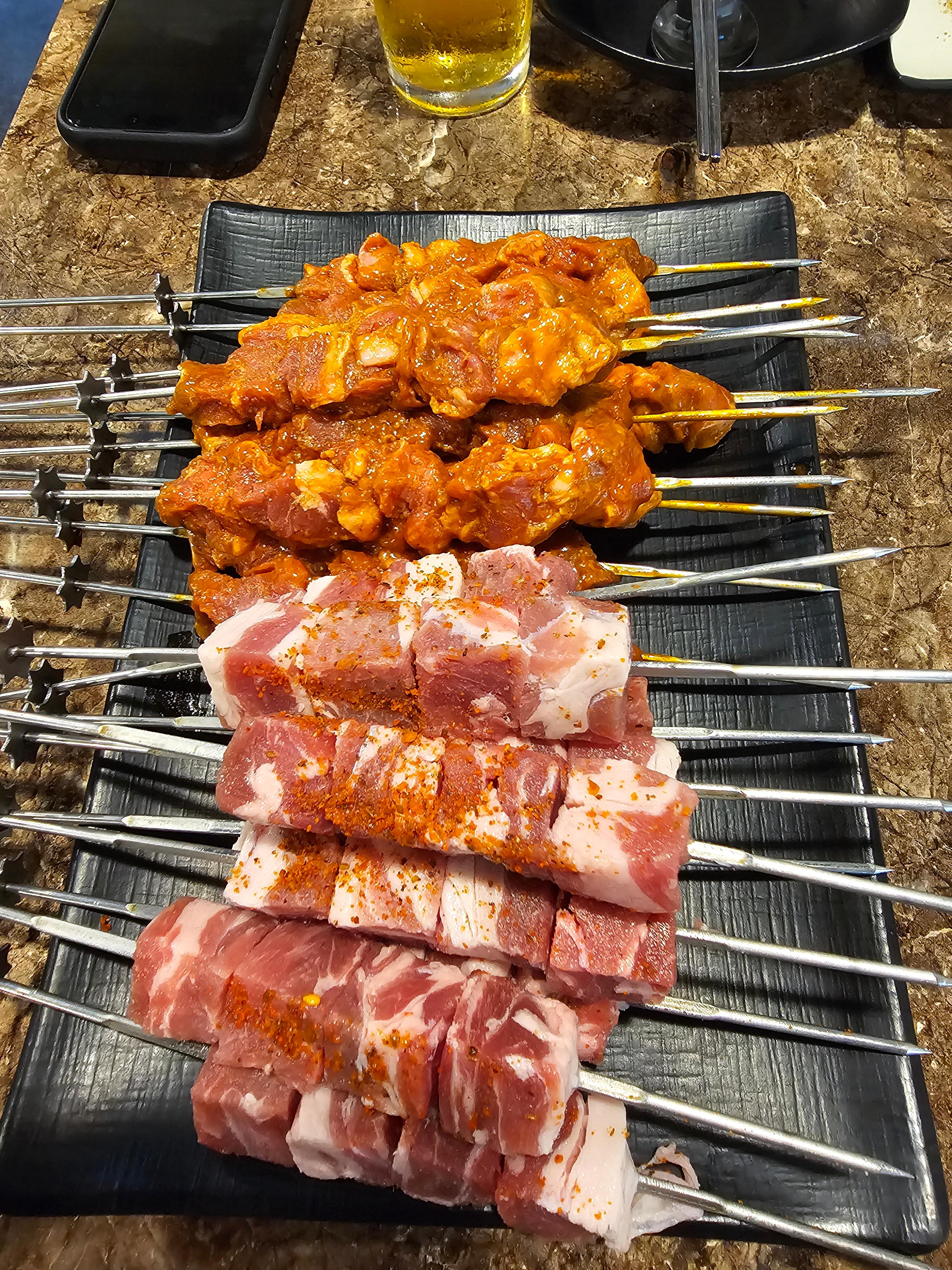 양꼬치 일반, 양꼬치 양념 1