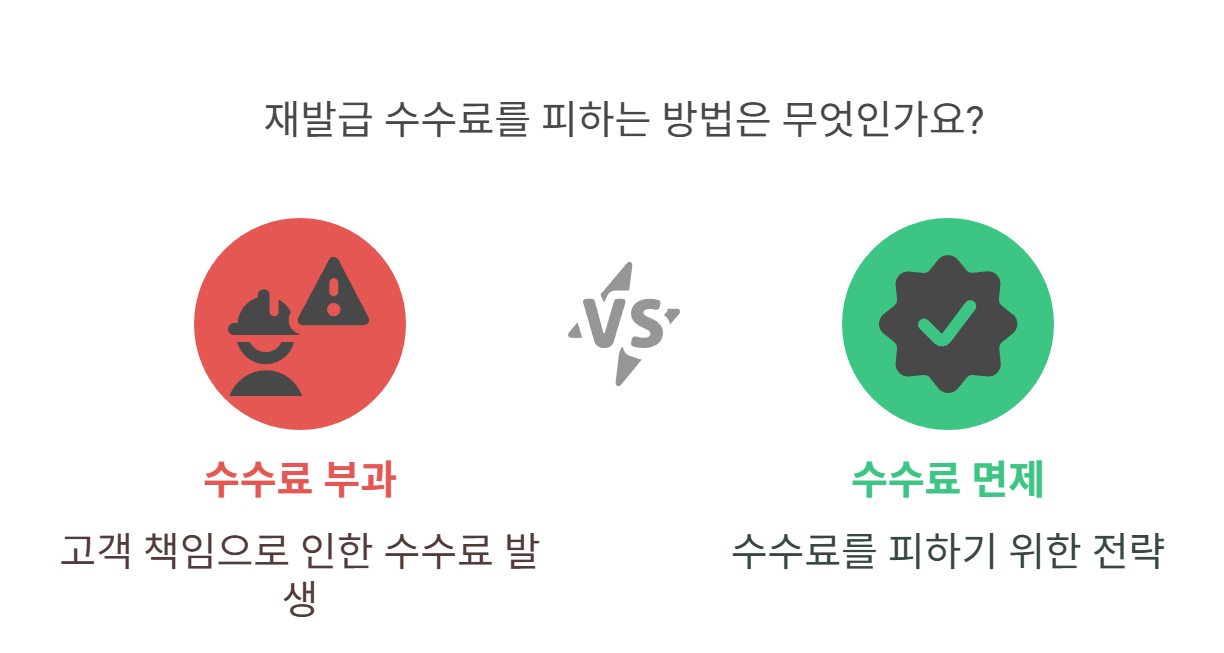 신용카드 재발급 수수료 정책도 따져봐야 해요