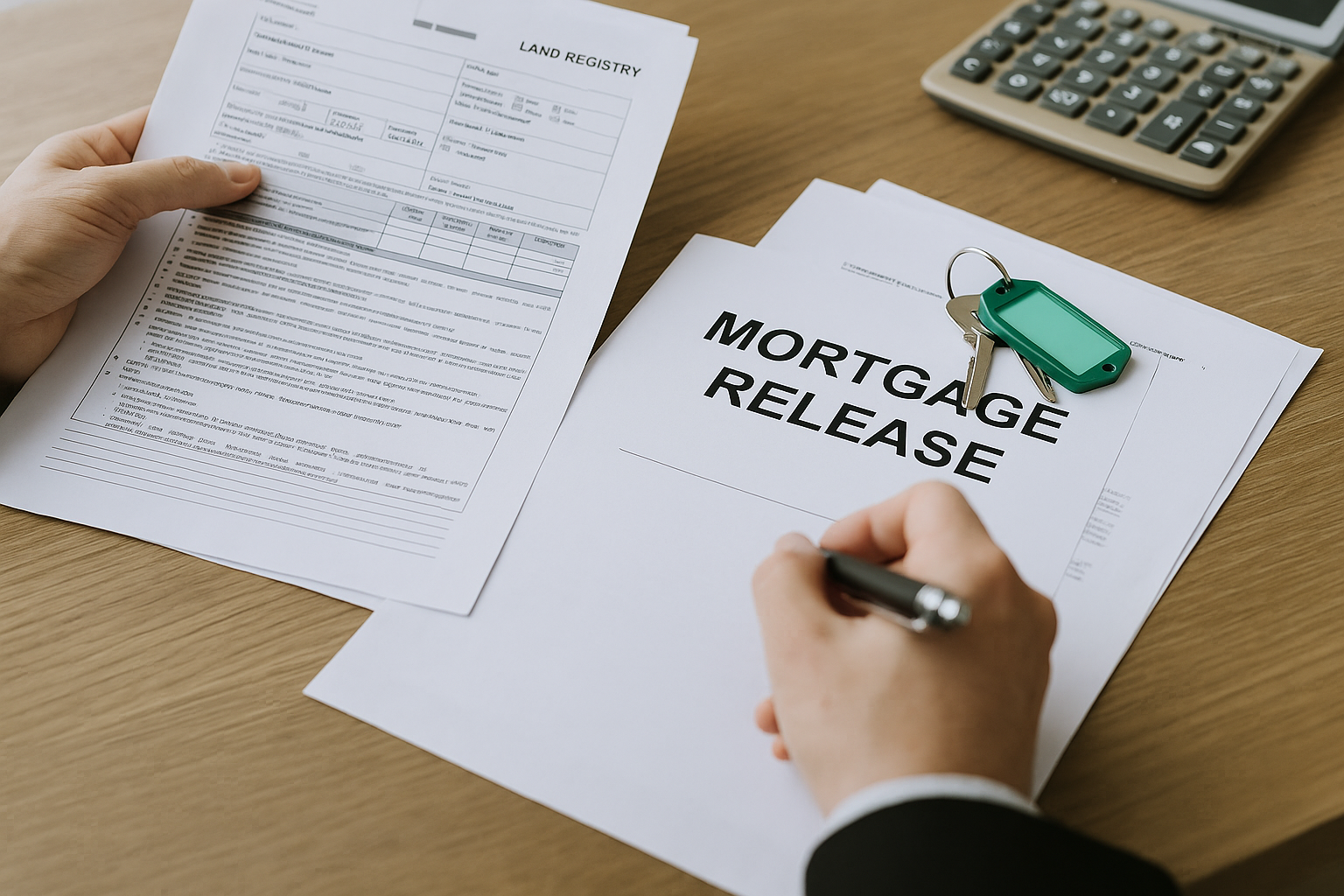 근저당-말소-서류들과-계산기