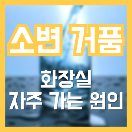 소변 거품&#44; 왜 소변이 자주 마려 울까!?