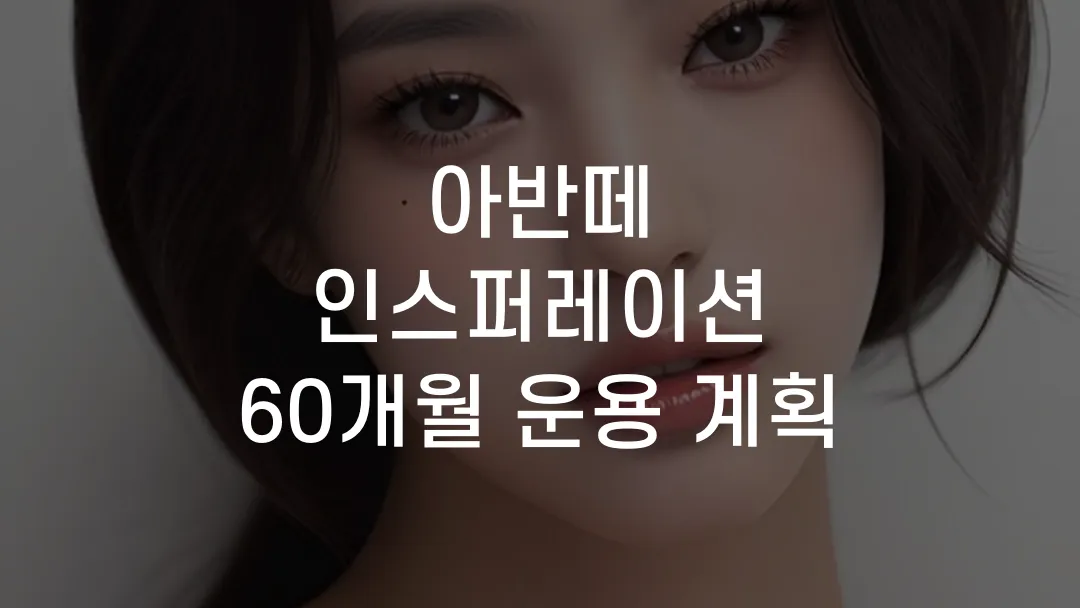 아반떼 인스퍼레이션 60개월 운용 계획