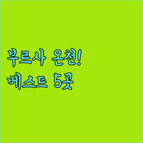 튀르키예 부르사 호텔 베스트 5곳 위..