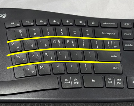 손목을 중심으로 자연스럽게 호가 그려집니다.