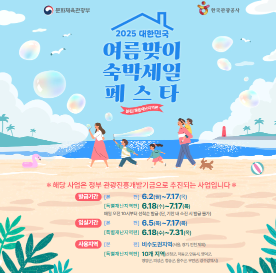 2025 여름맞이 숙박 세일 페스타 총정리 – 국내 여행 할인 혜택으로 알뜰하게 여름휴가 즐기기!