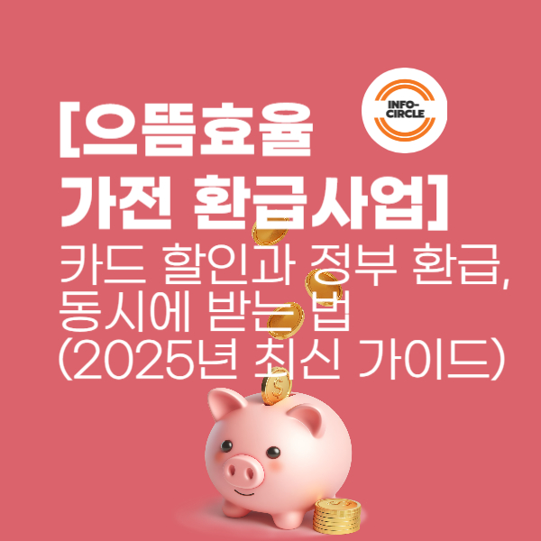 [으뜸효율 가전 환급사업 ]카드 할인과 정부 환급, 동시에 받는 법 (2025년 최신 가이드)