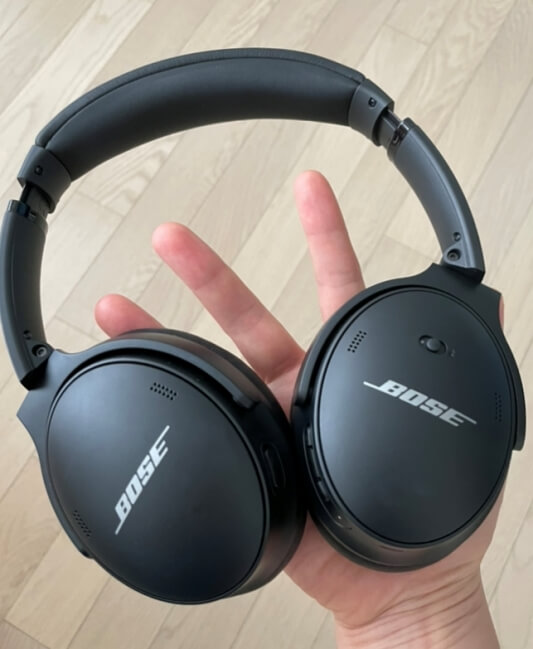 보스 qc45 블루투스 헤드폰 전면 사진