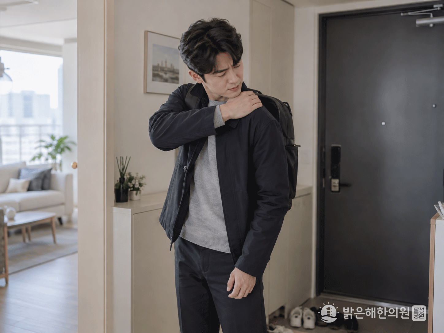 교통사고 후 통원 가능 여부를 일상 움직임으로 확인하는 모습