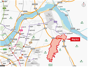 하남교산 위치도