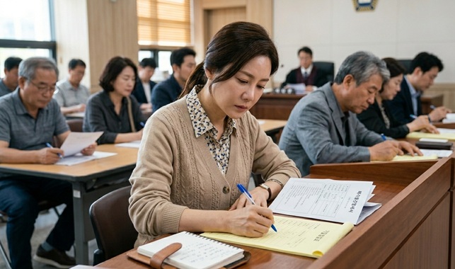 법원 경매 입찰표 작성 관련 사진