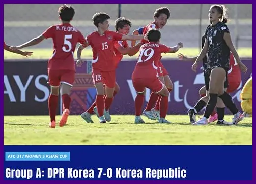 한국 북한 여자 축구 경기 결과