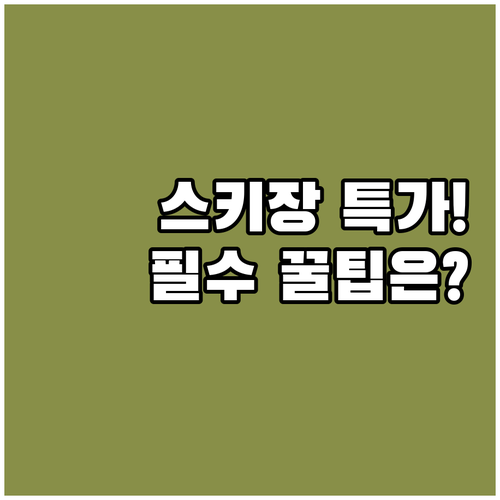 스키장 온천 스파 할인 패키지 모음과..