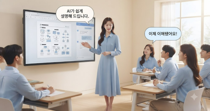 AI는 복잡한 내용을 쉽게 설명한다