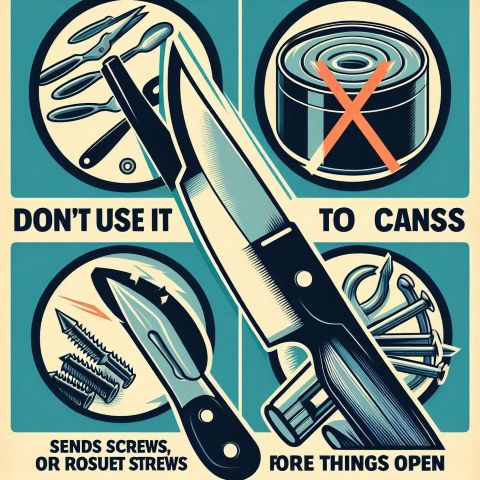 주방칼은 음식 재료를 자르는 용도로만 사용해야 내구성이 훨씬 좋아집니다.