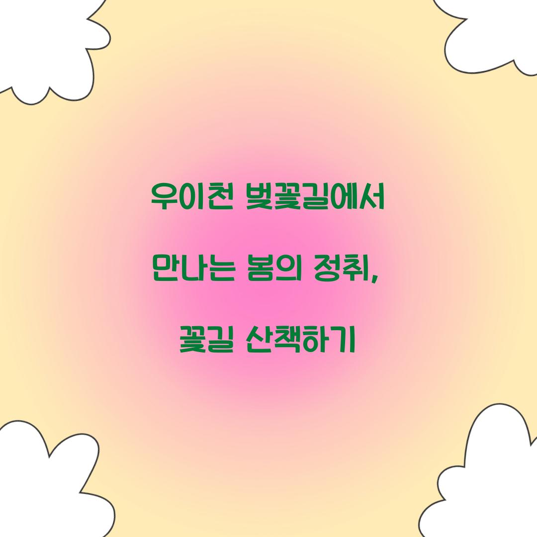 우이천 벚꽃길