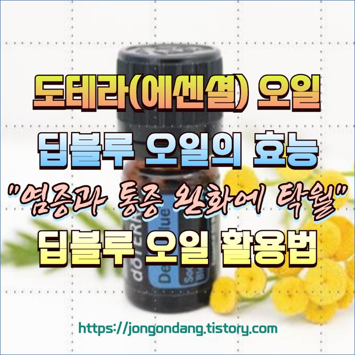 도테라 딥블루 오일 효능과 활용법, 염증과 통증 완화에 탁월 이미지