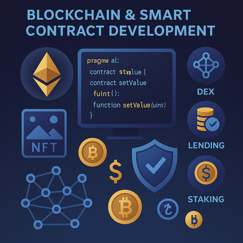 Smart Contract Development Blockchain Architecture with Ethereum Solidity DeFi Integration