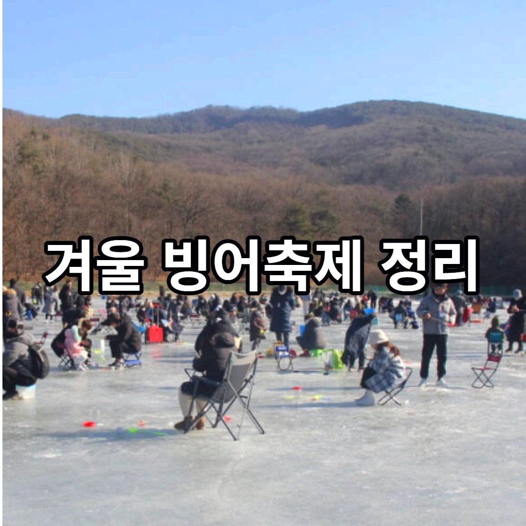 겨울 빙어축제 정리