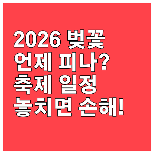 서울 및 전국 벚꽃 개화 시기 및 2..
