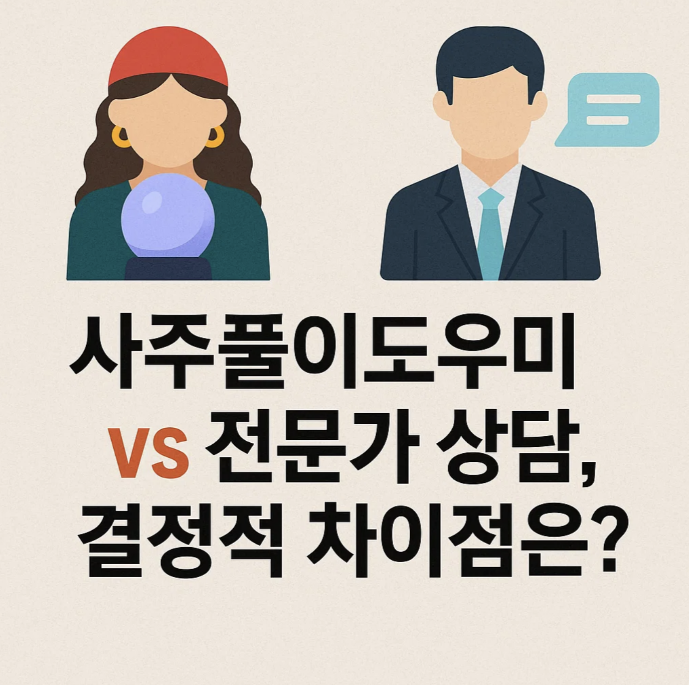 사주풀이도우미 vs 전문가 상담, 결정적 차이점은?