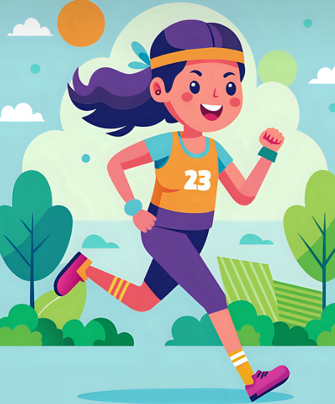 달리기 하는 모습