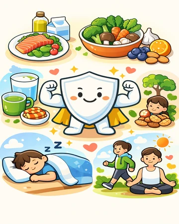 식단으로 면역력 높이는 음식 구성 예시3