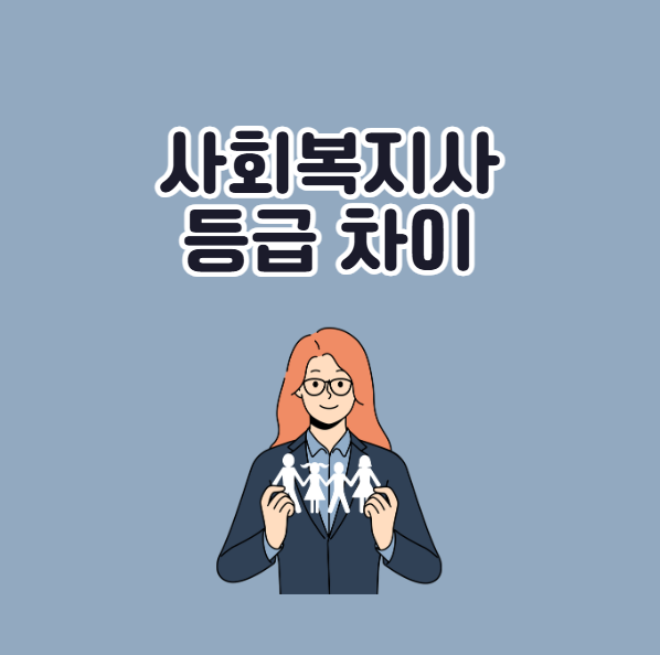 사회복지사 1급, 2급, 3급 차이