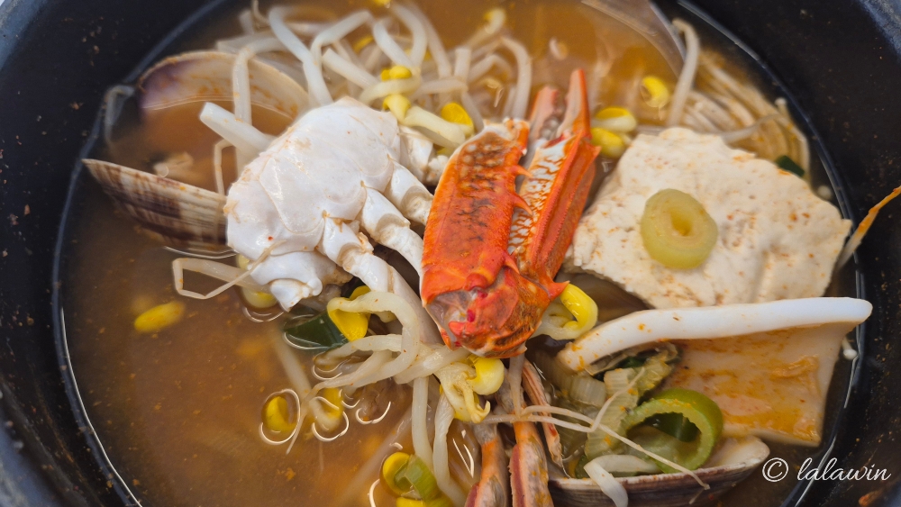 바람꽃해녀마을 메뉴, 전복해물뚝배기