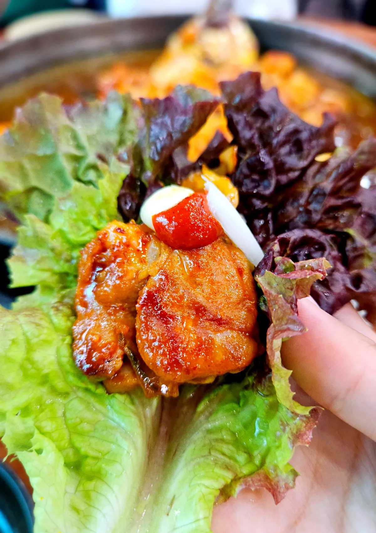 강원도-춘천시-학곡리닭갈비-쌈