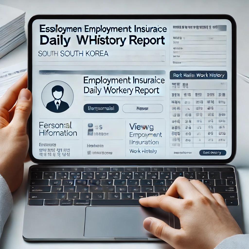 고용보험 일용근로내역서 인터넷발급