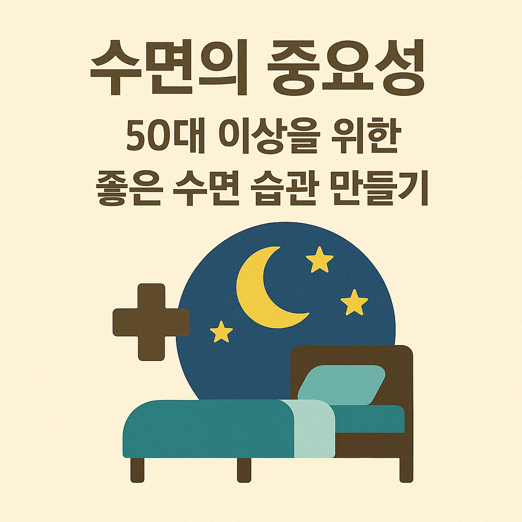 수면의 중요성: 50대 이상을 위한 좋은 수면 습관 만들기
