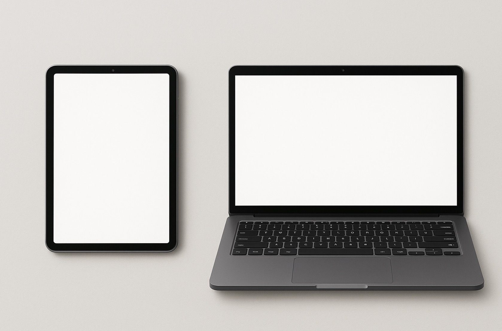 태블릿과 노트북 비교사진