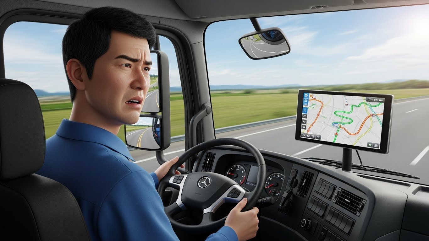 화물차 내비게이션, 도로교통법 위반, 화물차 벌금