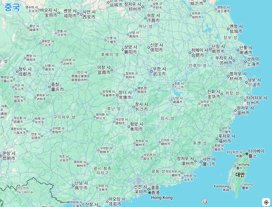 중국 중서부지역 인공운하