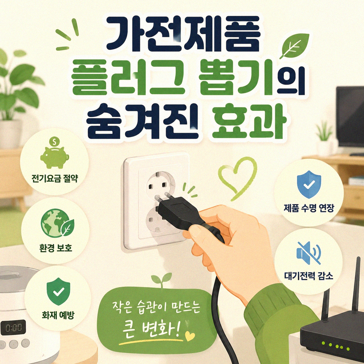 전기요금 절감 효과적인 작은 실천들