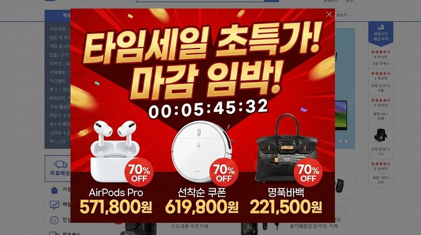 타임세일 광고 이미지