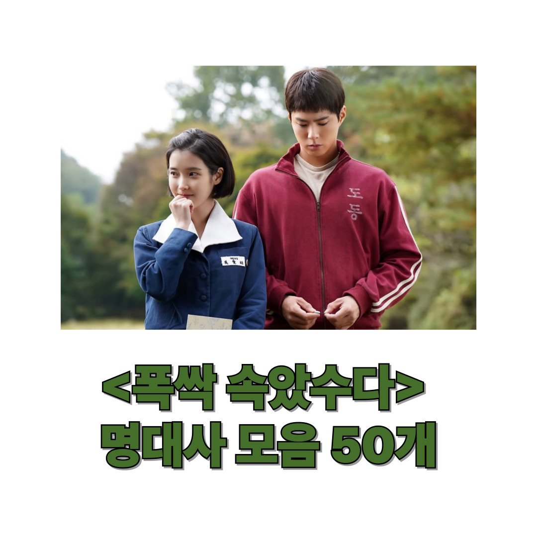 폭싹 속았수다 명대사 50개 모음
