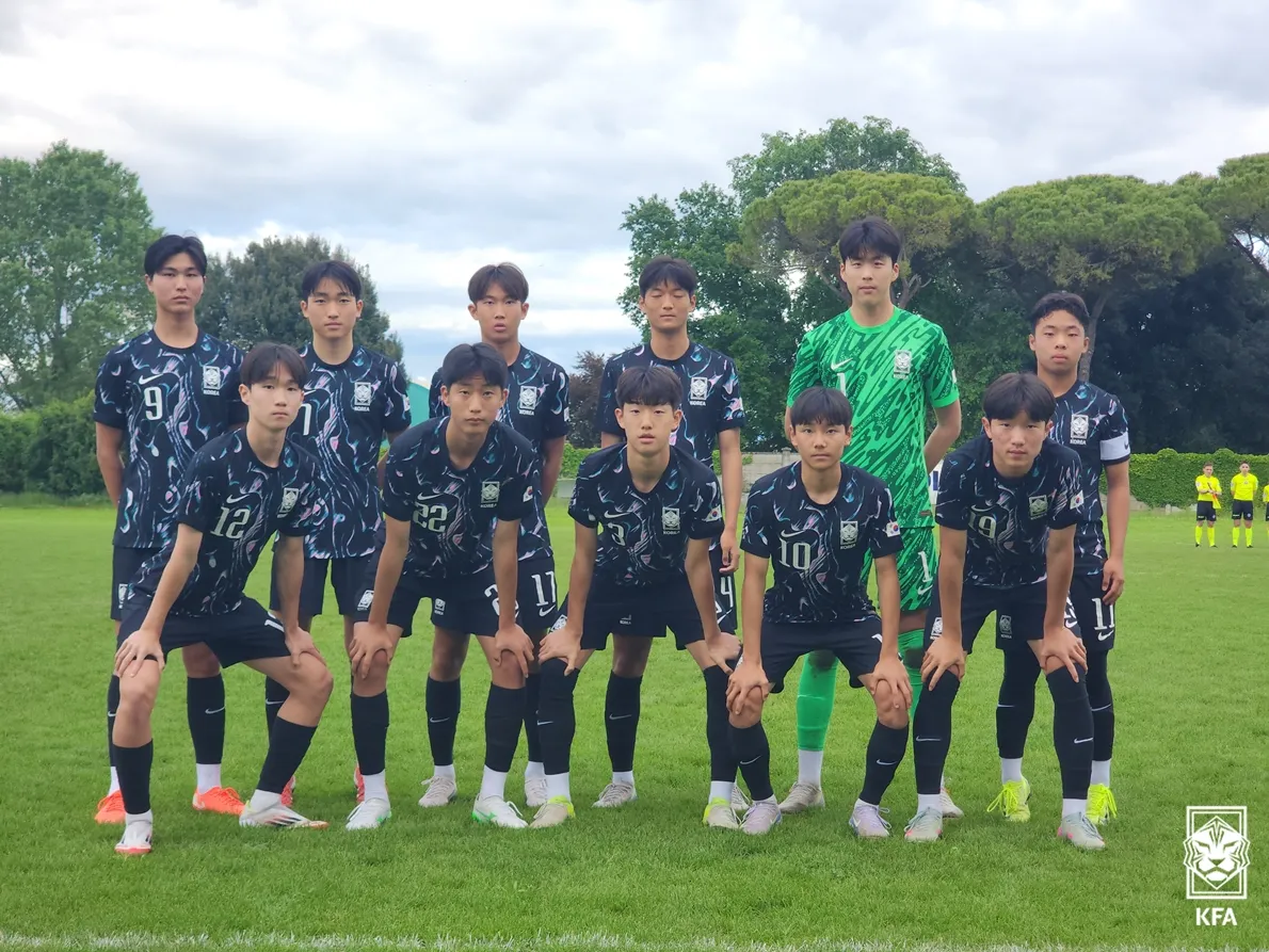 2025 토르네오 U-15 친선대회 결과 – 한국 대표팀 조별리그 1승 1무 기록!