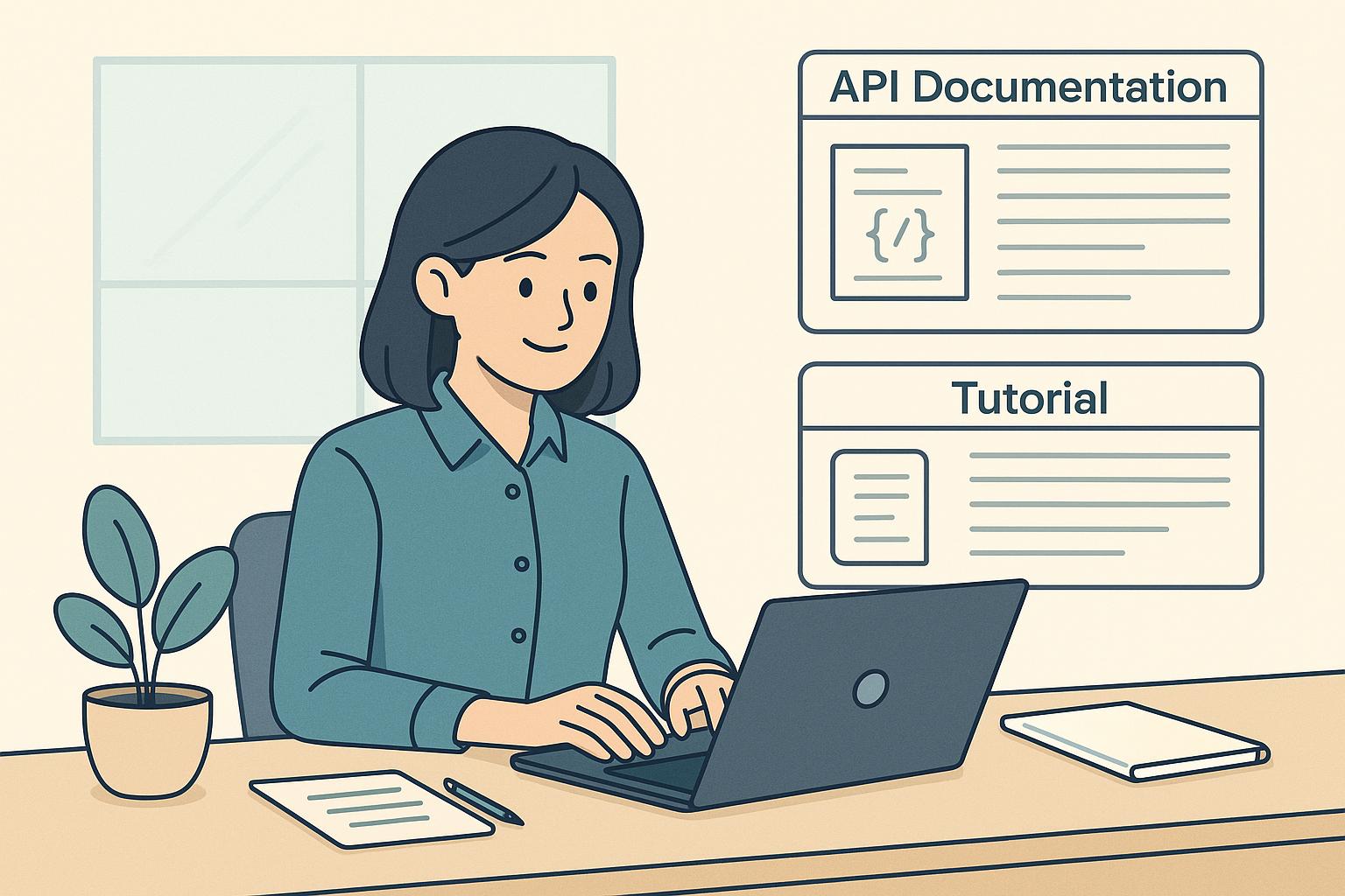 챗GPT로 API 문서 자동 요약 및 튜토리얼 정리하는 모습