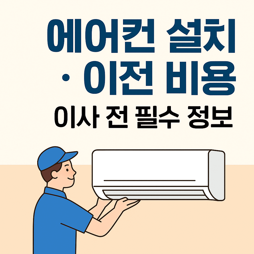 에어컨 설치비용 및 이전비용