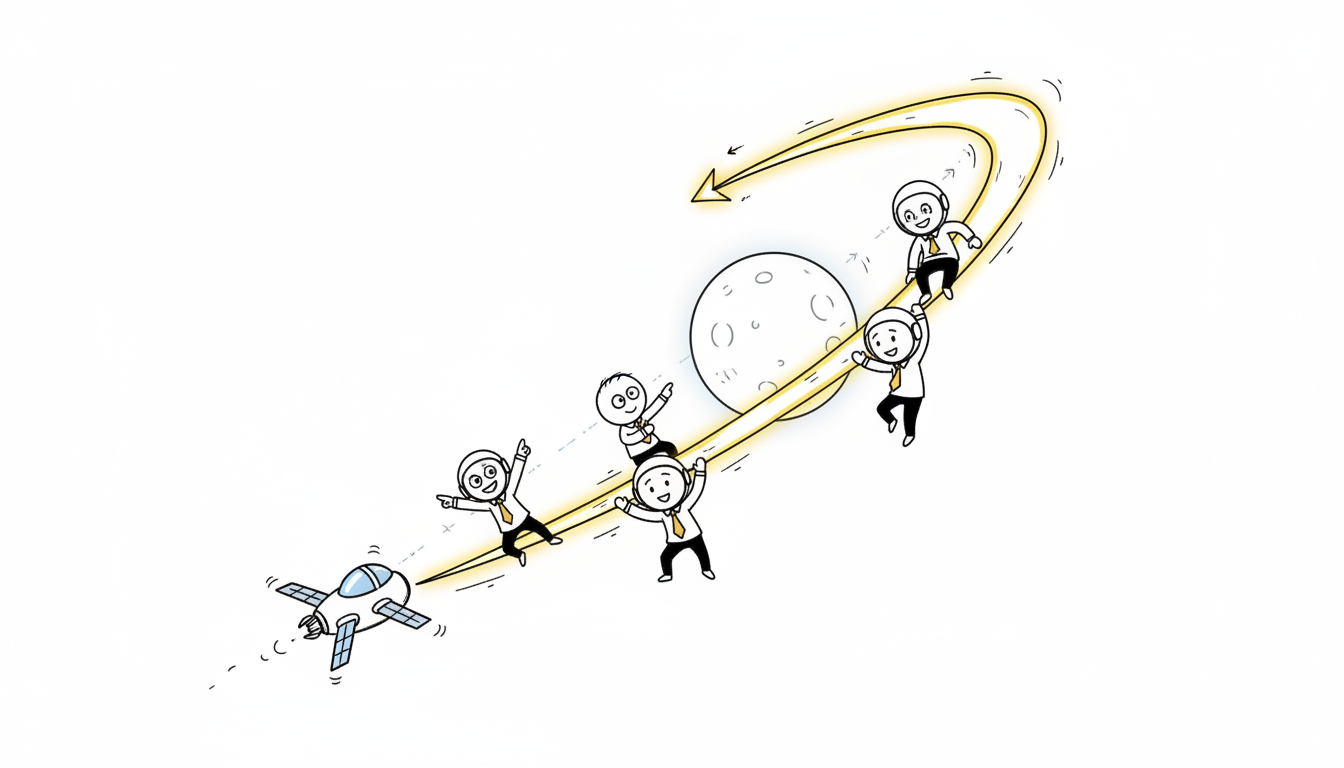 달 중력을 활용한 우주선 스윙바이 귀환 원리