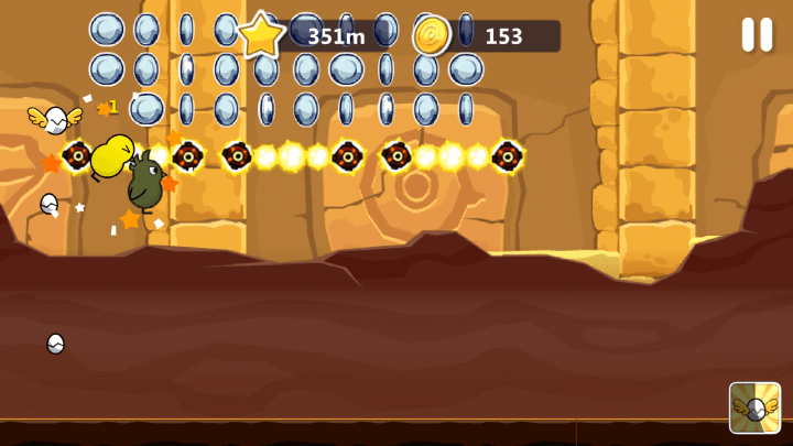 장애물과-충돌하여-아래로-떨어지는-화면