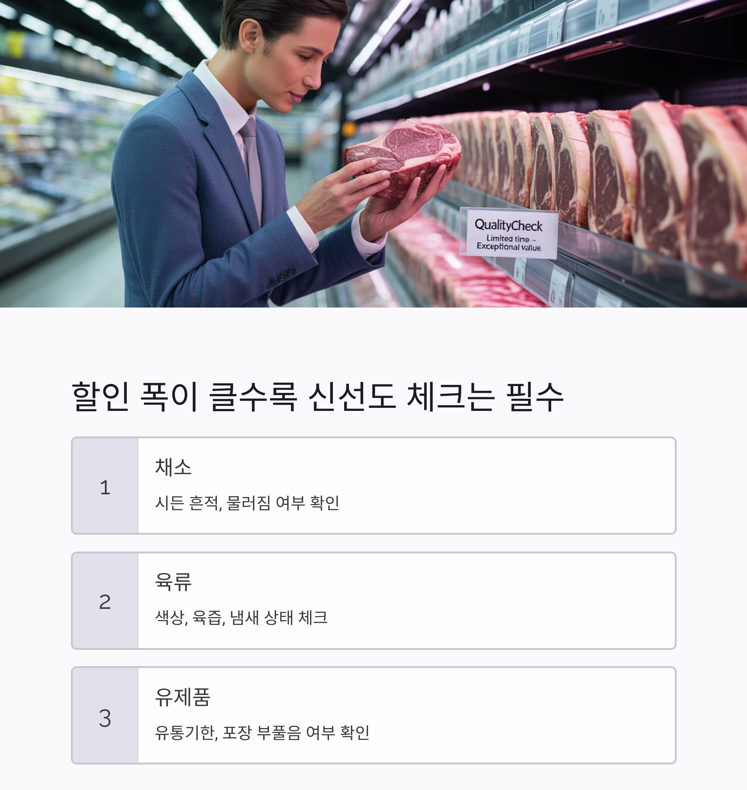 요리 초보라면 꼭 알아야 할 마트 할인 품목 제대로 사는 법
