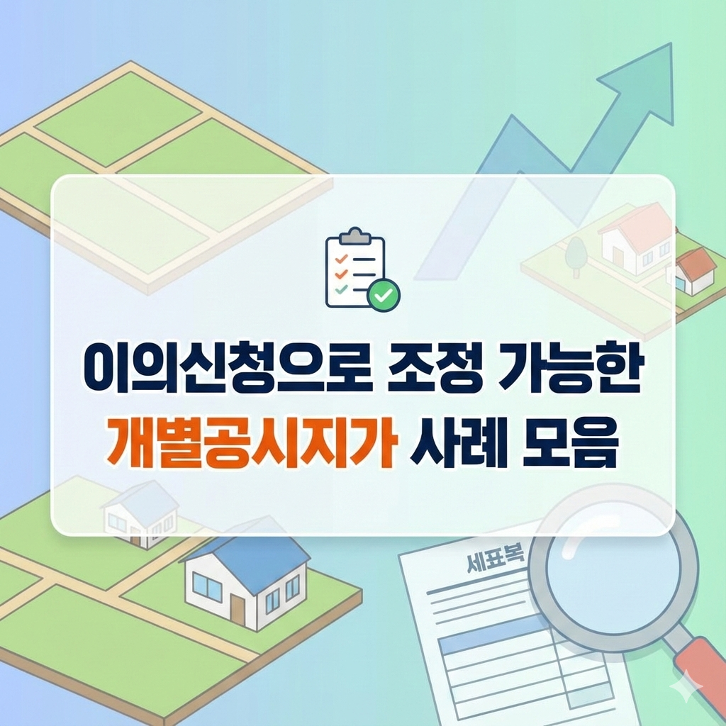 개별공시지가 이의신청으로 조정된 실제 사례와 신청 가이드