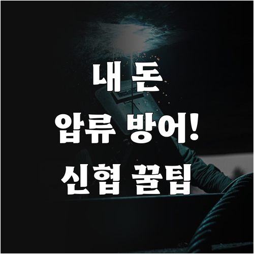 새마을금고 및 신협 활용한 압류 방어..