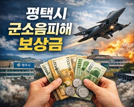 평택시 군소음피해 보상금 신청