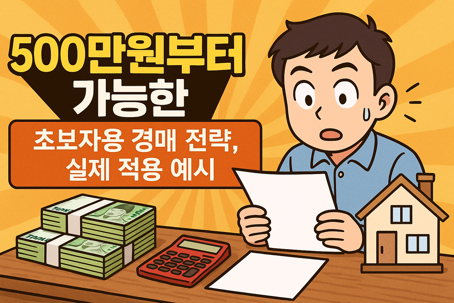500만원부터 가능한 초보자용 경매 전략, 실제 적용 예시