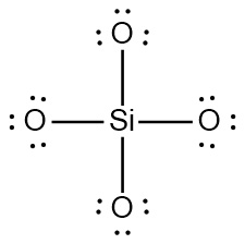 Lewis structure of SiO4^4- ion