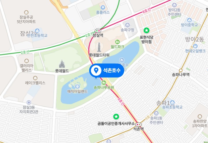 석촌호수지도