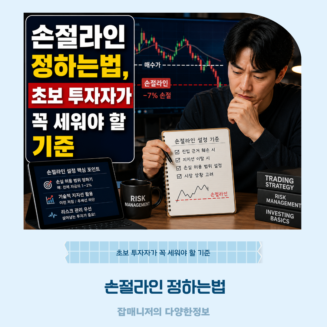 손절라인 정하는법, 초보 투자자가 꼭 세워야 할 기준