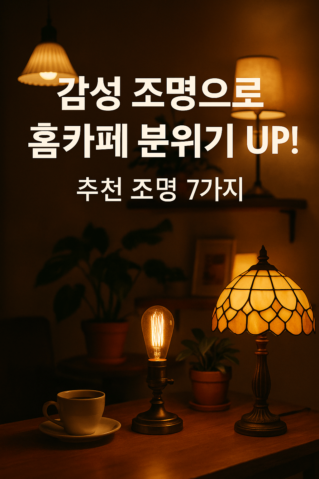 감성 조명으로 분위기 UP! - 홈카페 만드는 조명 활용법